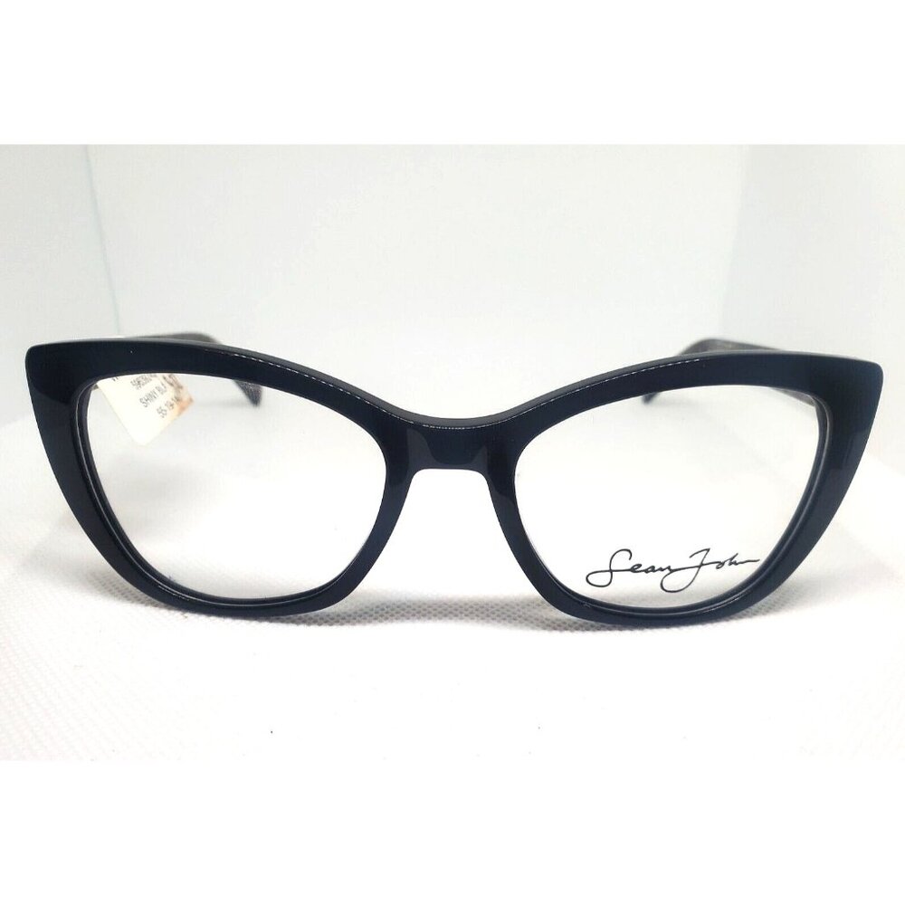 Sean John SJLO 6020 001 Shiny Black Eyeglass Frames 55 19 140